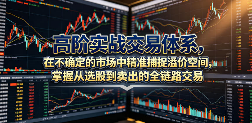 高阶实战交易体系，在不确定的市场中精准捕捉溢价空间，掌握从选股到卖出的全链路交易心法（更新6月）| 鹿鸣网创