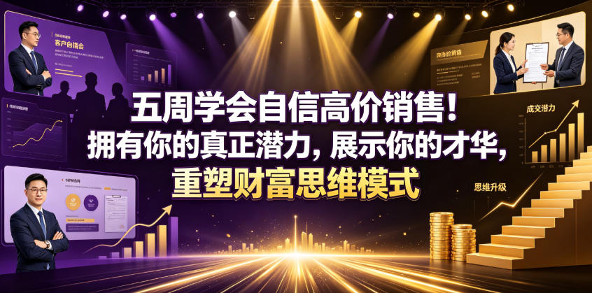 五周学会自信高价销售！拥有你的真正潜力，展示你的才华，重塑财富思维模式【原创双语字幕】| 鹿鸣网创