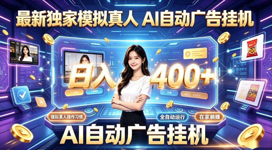 最新独家模拟真人，AI自动挂号挂G，日入400+，全程全自动运行，无需人工【揭秘】| 鹿鸣网创