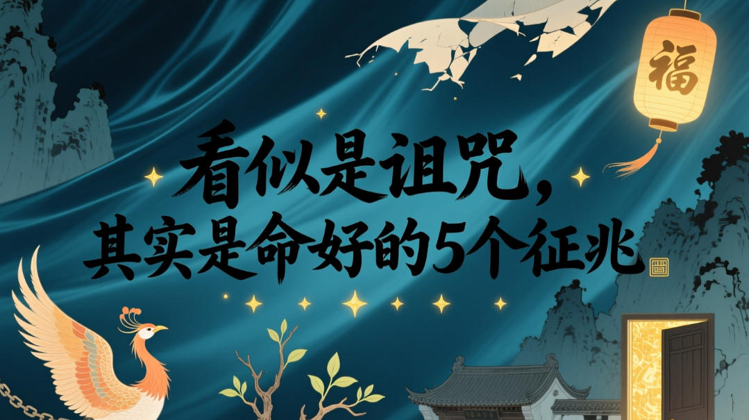 付费文章：看似是诅咒，其实是命好的5个征兆| 鹿鸣网创