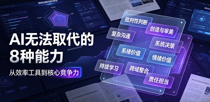 付费文章：AI无法取代的8种能力| 鹿鸣网创