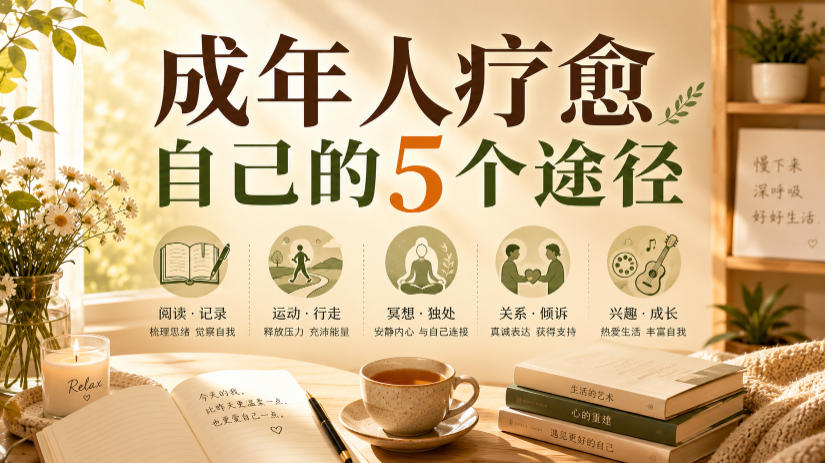 付费文章：成年人疗愈自己的5个途径| 鹿鸣网创