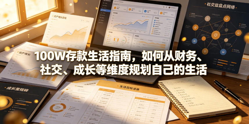付费文章：100W存款生活指南，如何从财务、社交、成长等维度规划自己的生活| 鹿鸣网创
