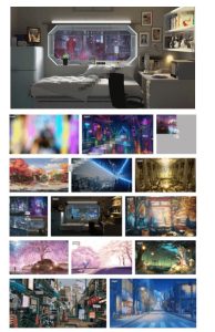 某宝付费购买！108GB，直播绿幕二次元3D动态虚拟背景合集，抖音动漫房间高清直播素材，电脑桌面壁纸| 鹿鸣网创