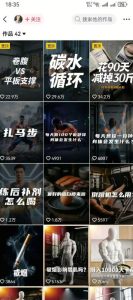 抖音12W粉丝博主的健身类科普短视频教程，手把手教普通人把健身科普流量稳定转化为长期收益| 鹿鸣网创