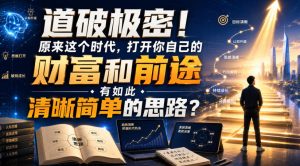 公众号灏泽异谈付费文：道破极密！原来这个时代，打开你自己的财富和前途，有如此清晰简单的思路？！| 鹿鸣网创
