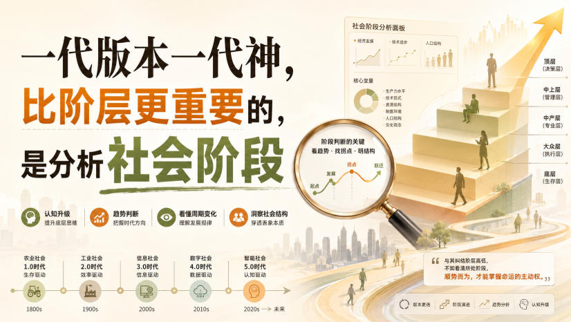付费文章：一代版本一代神，比阶层更重要的，是分析社会阶段| 鹿鸣网创