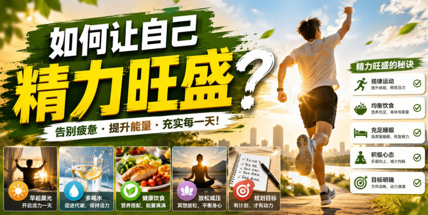 付费文章：如何让自己精力旺盛？| 鹿鸣网创