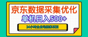 纯挂G躺賺！京东数据采集优化，单台500+收益，24小时全自动无需值守| 鹿鸣网创