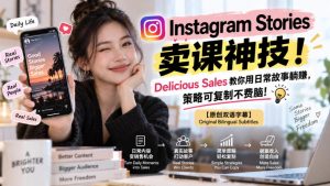 Instagram Stories卖课神技！Delicious Sales教你用日常故事躺賺，策略可复制不费脑！【原创双语字幕】| 鹿鸣网创