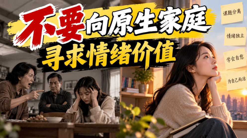 某公众号付费文章：不要向原生家庭寻求情绪价值| 鹿鸣网创