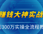 抖音赚钱大神实战运营教程,0到300万实操全流程教学,抖音独家变现模式| 鹿鸣网创