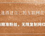 封神学员特训营：快速搭建自己的互联网营销系统，疯狂涨精准粉丝，无限复制网红流量| 鹿鸣网创