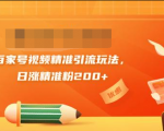 黄岛主引流课：百家号视频精准引流玩法，日涨精准粉200+| 鹿鸣网创