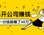 0元开公司赚钱,不花一分钱几天躺赚了30多万,详细操作流程!| 鹿鸣网创