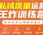 私域流量运营王炸训练营:全网引流+裂变涨粉+私域运营+高效成交| 鹿鸣网创