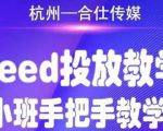 合仕传媒Feed投放教学，手把手教学，开车烧钱必须自己会| 鹿鸣网创