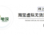 龟课·淘宝虚拟无货源电商5期,全程直播 现场实操,一步步教你轻松实现躺赚| 鹿鸣网创