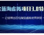 黄岛主·淘宝蓝海虚拟项目3.0,小白宝妈零基础的都可以做到月入过万| 鹿鸣网创
