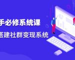 操盘手必修系统课，从0-1搭建社群变现系统| 鹿鸣网创