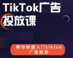 跨境B哥tiktok广告投放课,带你快速入门tiktok广告投放价值1680元| 鹿鸣网创