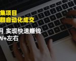 虚拟图集项目：矩阵站群自动化成交，3-5个月实现快速赚钱月入1W+左右| 鹿鸣网创