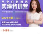 Seven漆:国内&TIKTOK短视频直播训练营，全球直播带货的风口赶紧乘风掘金| 鹿鸣网创