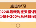 樊剑2022年最新淘宝天猫课程-转化率至少提升200%系列教程(高级)| 鹿鸣网创
