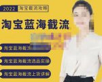 2022淘宝蓝海截流攻略，淘宝蓝海截流选品上货实操讲解| 鹿鸣网创
