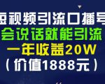 安妈·短视频引流口播号，会说话就能引流，一年收益20W（价值1888元）| 鹿鸣网创