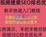 宋老师·短视频搜索SEO优化，教你10分钟创作一个短视频，三天排名上第一| 鹿鸣网创