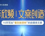 李欣频|文案创造课，0基础可报10天写出“看到就想转”的自媒体文案| 鹿鸣网创