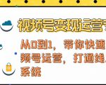 视频号变现运营，视频号+社群+直播，铁三角打通视频号变现系统| 鹿鸣网创