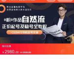 0粉0作品自然流正价起号及稳号全教程,专业自然流起号机构流程化教学(价值2980元)| 鹿鸣网创