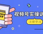 微信视频号实操训练营：视频号起号运营纯干货玩法！| 鹿鸣网创