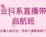 企业抖系直播带货启航班，正确入局方法，学这个课程就够了| 鹿鸣网创
