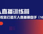 无人直播训练营:手把手教您打造无人直播操盘手(16节课时)| 鹿鸣网创
