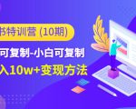 小红书特训营（第10期）低门槛-可复制-小白可复制-独家月入10w+变现方法| 鹿鸣网创