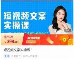 小秋·短视频文案实操课，​从0到1教你做短视频的经验技巧| 鹿鸣网创