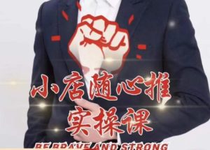 随心推线上课，小店随心推的投放逻辑，投放技巧，快速打标签| 鹿鸣网创