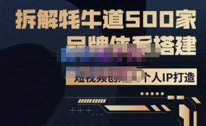 牛牛·500家餐饮品牌搭建&短视频深度解析,拆解牦牛道500家品牌体系搭建| 鹿鸣网创