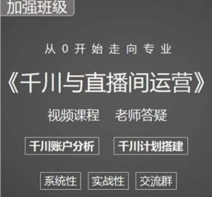阳光哥·千川图文与直播间运营，从0开始走向专业，包含千川短视频图文、千川直播间、小店随心推| 鹿鸣网创