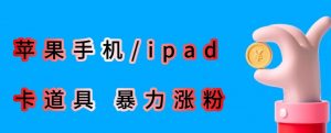最新利用苹果手机/ipad的ios系统，卡道具搬短视频，百分百过原创| 鹿鸣网创