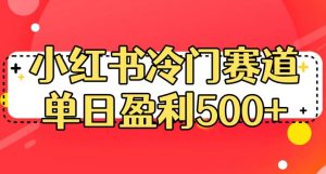 小红书冷门赛道，单日盈利500+【揭秘】| 鹿鸣网创