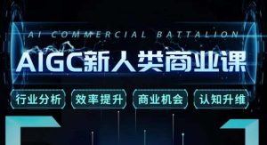 张诗童·AIGC新人类商业课，​行业分析/效率提升/商业机会/认知升维| 鹿鸣网创