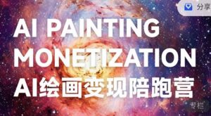 蛮驴·AI绘画变现陪跑营，快速产出可商业变现的图| 鹿鸣网创