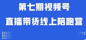 视频号直播带货线上陪跑营第七期:算法解析+起号逻辑+实操运营| 鹿鸣网创