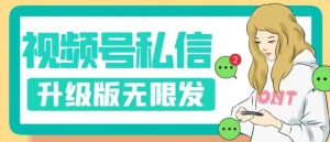 视频号暴力私信升级版，引流精准效果炸裂（教程+脚本）【揭秘】| 鹿鸣网创