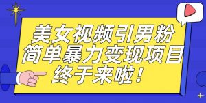 价值3980的男粉暴力引流变现项目，一部手机简单操作，新手小白轻松上手，每日收益500+【揭秘】| 鹿鸣网创