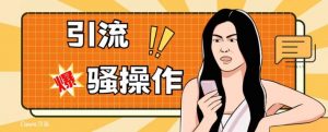最新引流骚操作，单账号日引50-100，简单粗暴，适合于小白各行各业都可以进行操作，精准粉丝加到爆| 鹿鸣网创